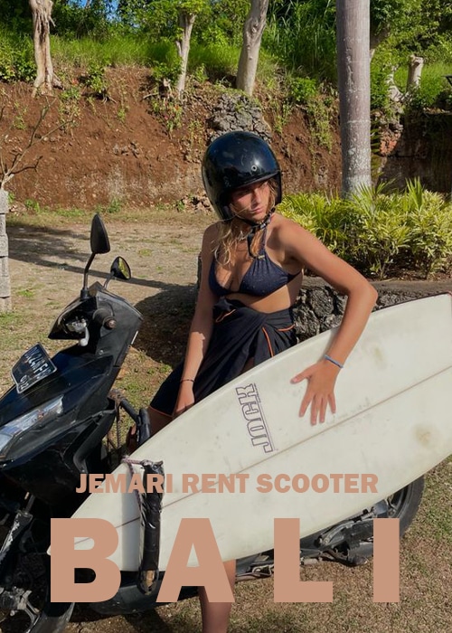 Renting a scooter in Bali