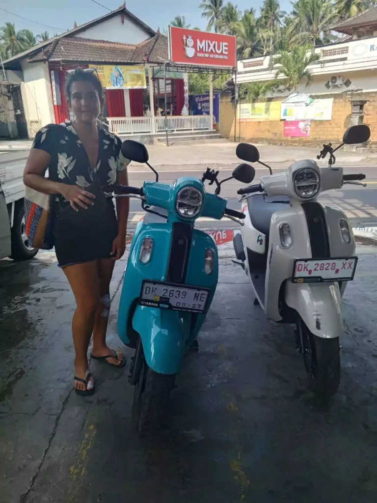 Renting a scooter in Bali