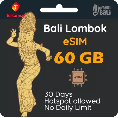 Bali esim 60 GB